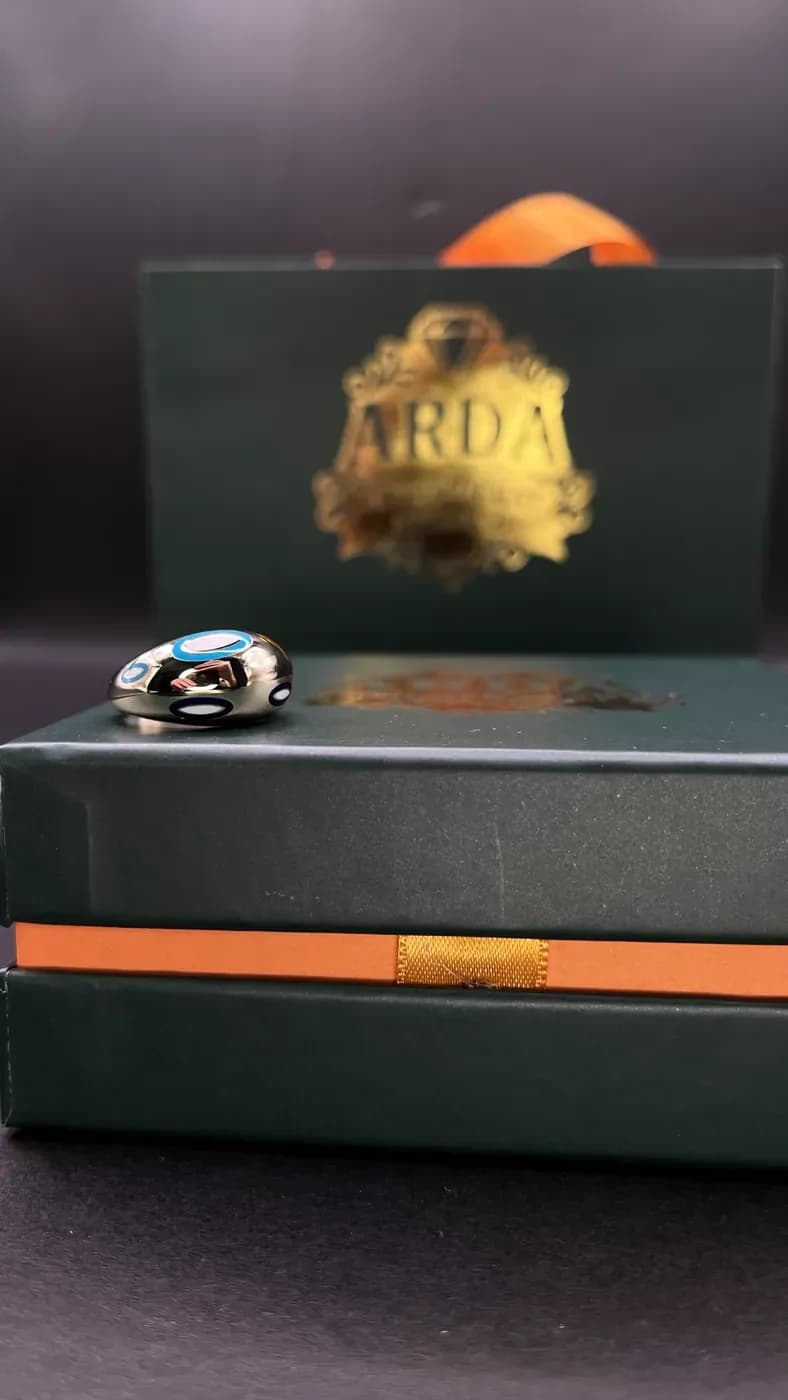 Mineli Motifli Yüzük
